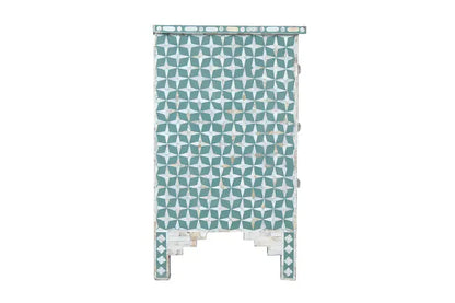 start pattern green mop inlay chest of drawers